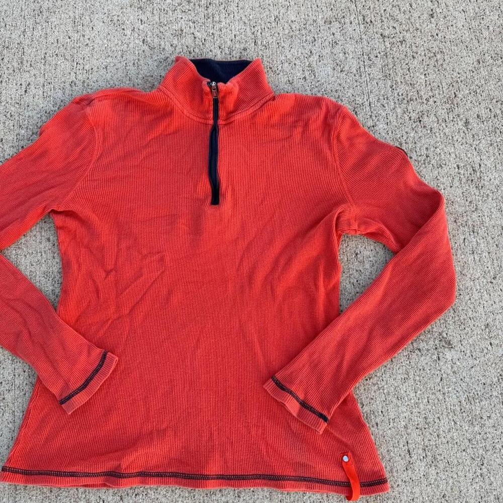 Lauren Ralph Lauren womens red/orange active long sleeve shirt